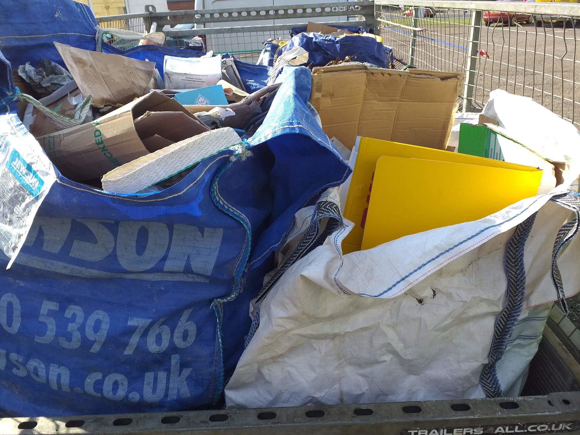 Folded Boxes ready for recycling