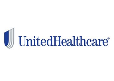 UnitedHealthcare logo: Blue and gray emblem with company name on a white background.