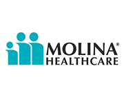 Molina Healthcare logo: teal figures representing family, with 