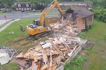 Top View Demolishing House — Demolition in Sewel, NJ
