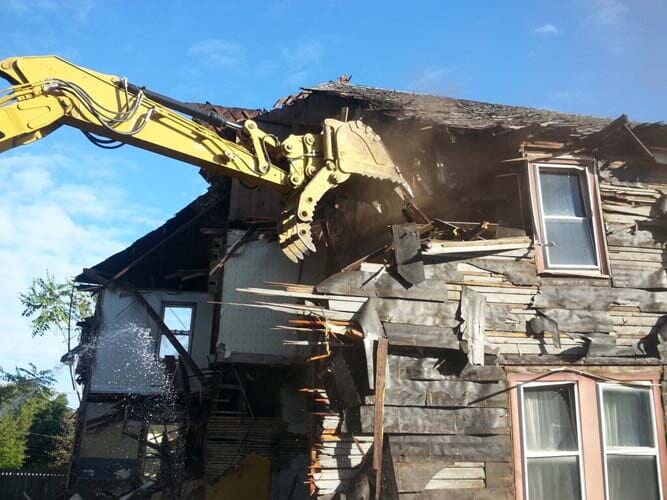 Wrecking House with Excavator — Excavating in Sewel, NJ