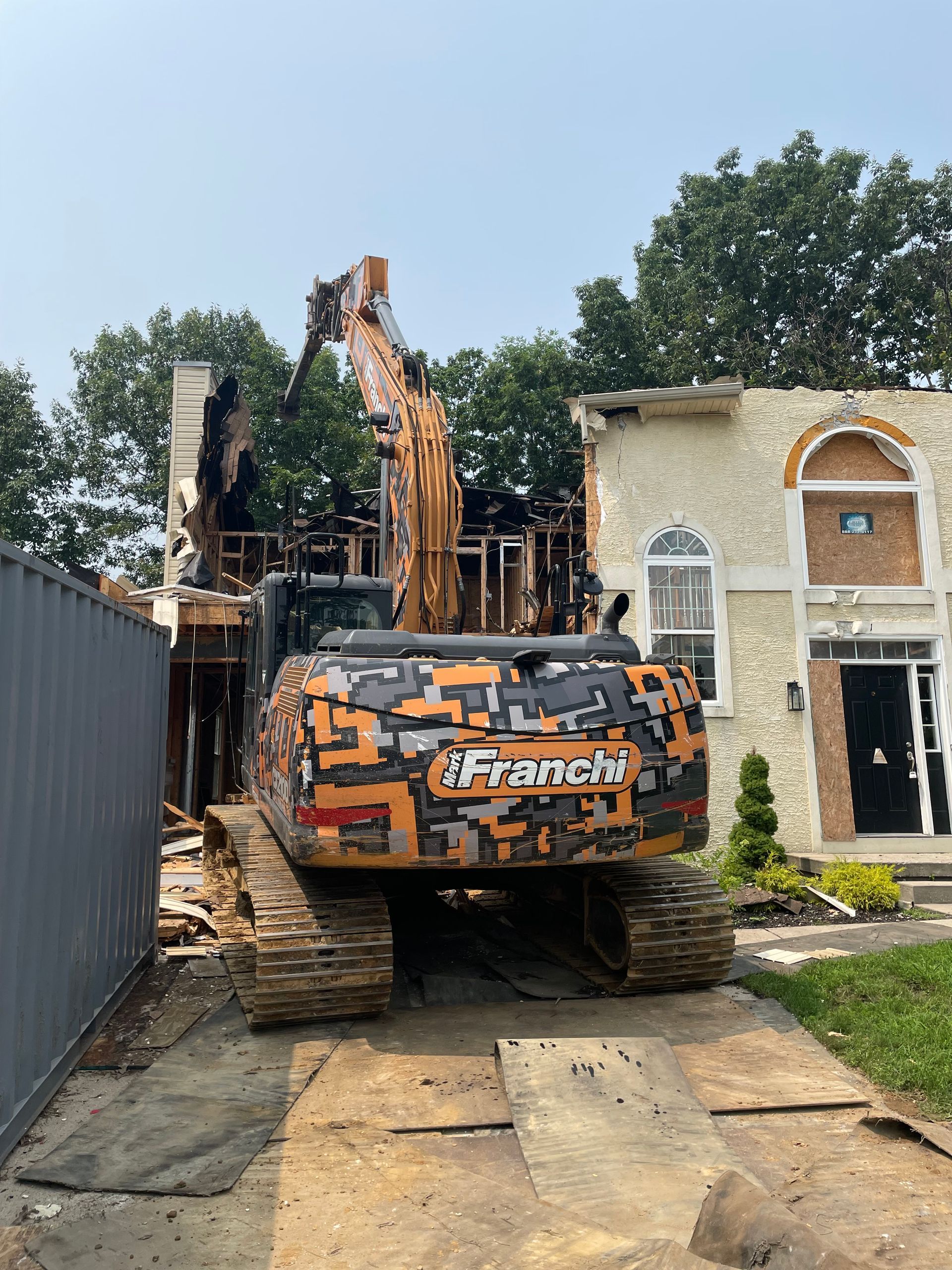 Excavator Demolished the House — Sewell, NJ — Mark  Franchi Demolition