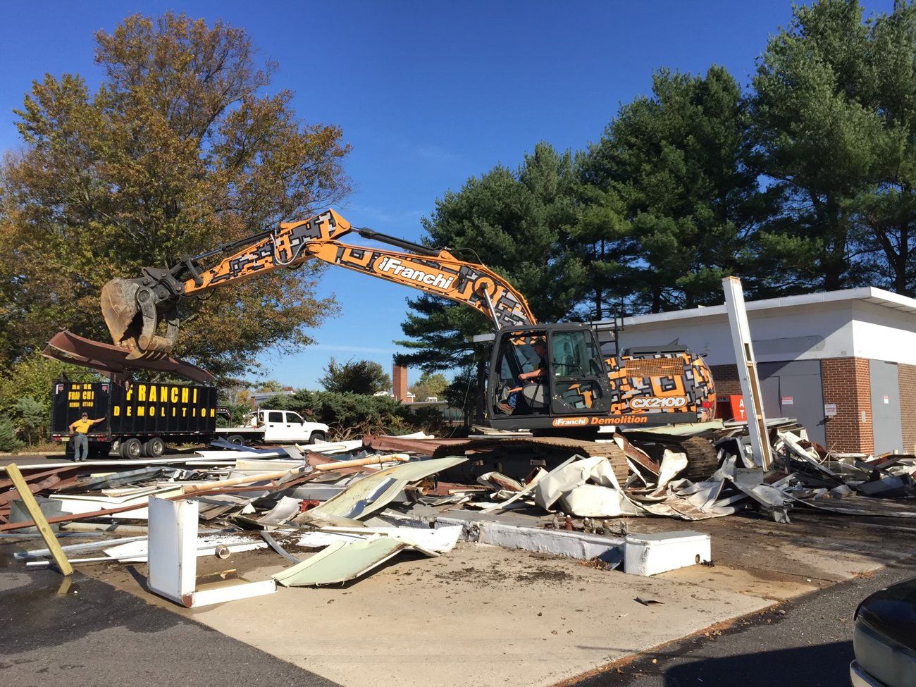 Excavator Separating Scrap Materials — Demolition in Sewell, NJ