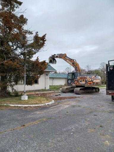 House And A Excavator Truck — Sewell, NJ — Mark  Franchi Demolition