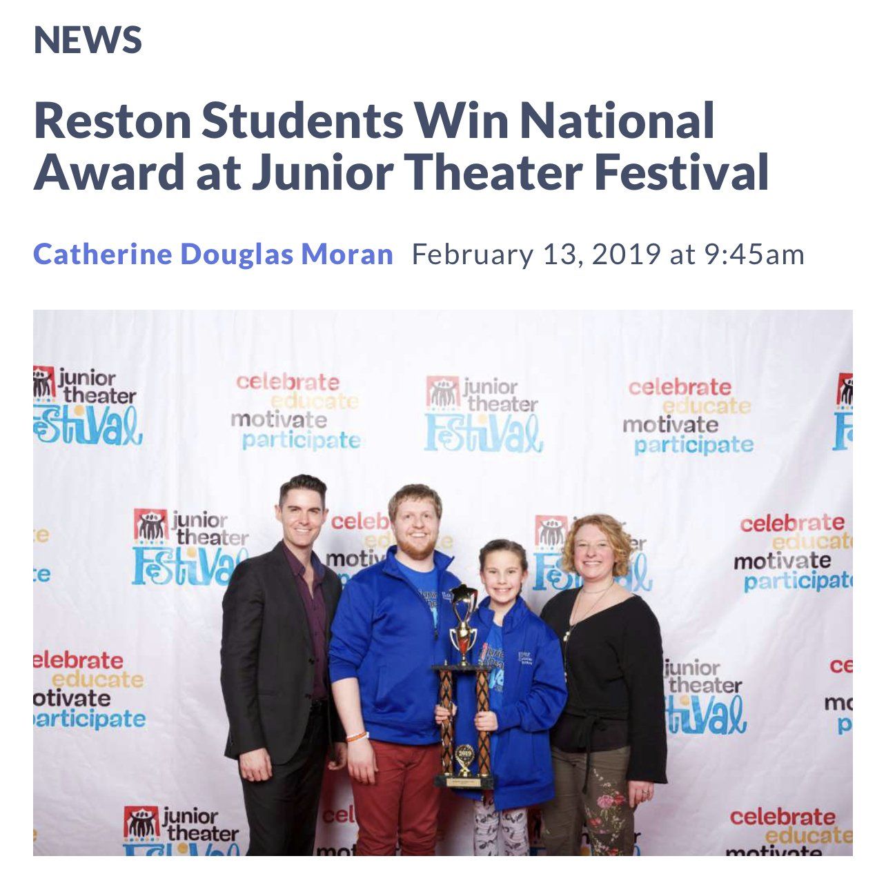 Junior Theatre Festival Auditions in Reston VA