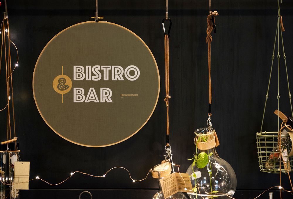 A Sign That Says Bistro & Bar is Hanging on a Wall — Sign Media Solutions in Ballina, NSW