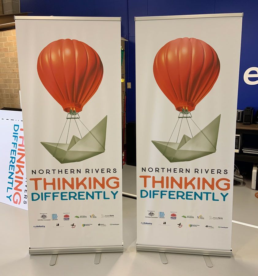 Two Banners That Say Northern Rivers Thinking Differently — Sign Media Solutions in Ballina, NSW