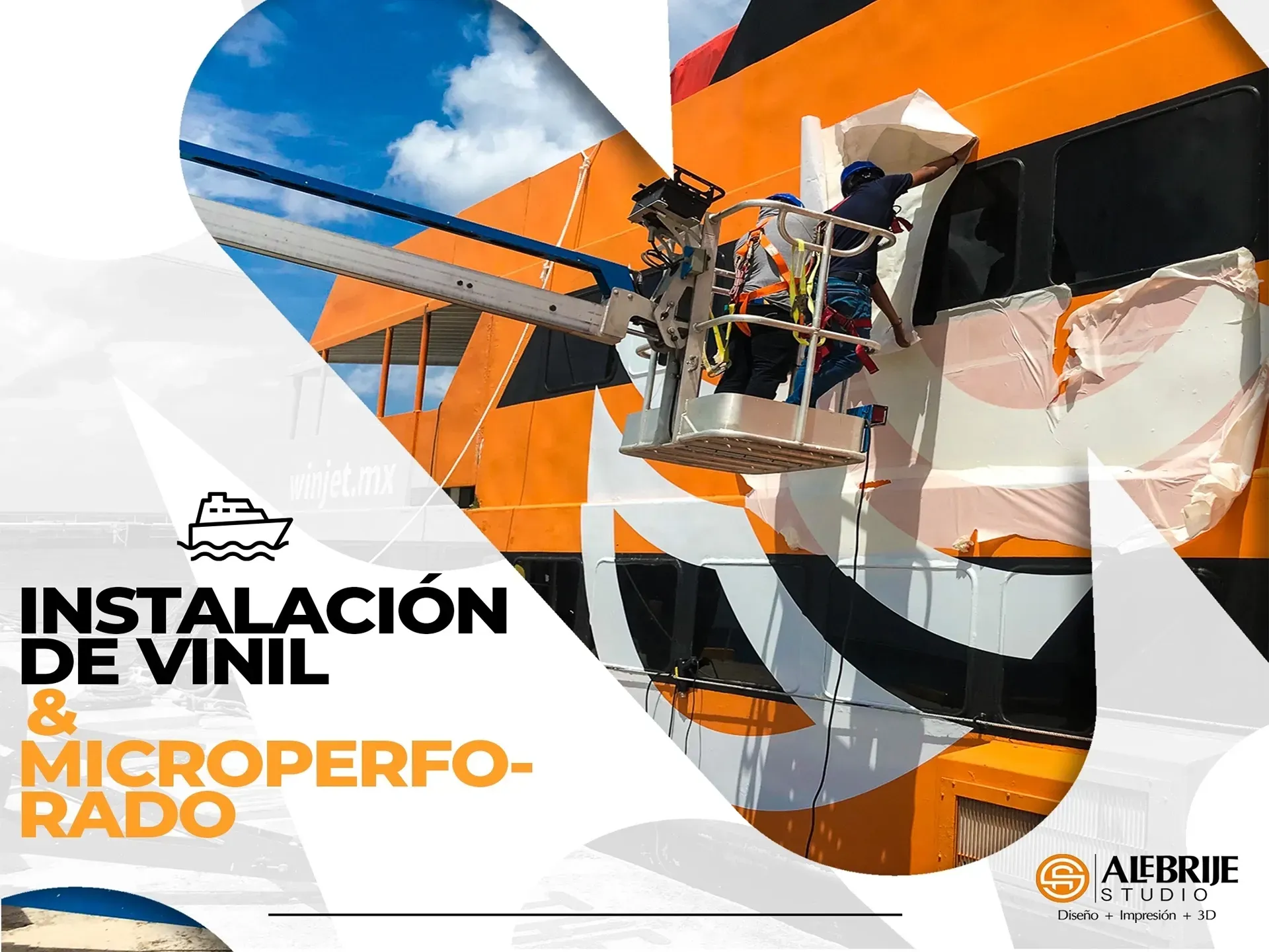 Un grupo de personas está trabajando en un edificio con una grúa.