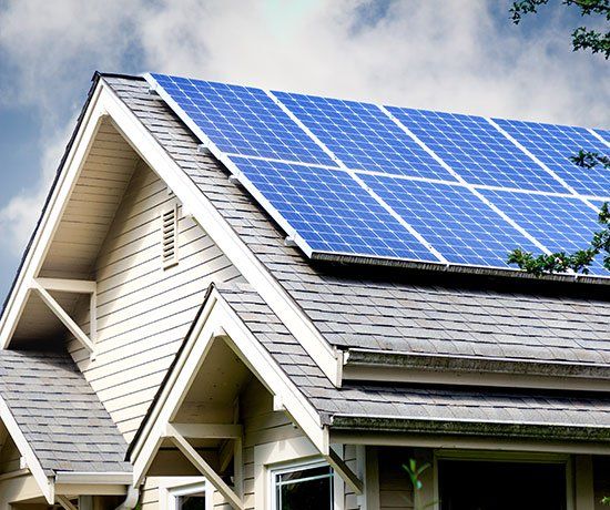 Roof with Solar Panels — Denver, CO — J&P Roofing Inc.