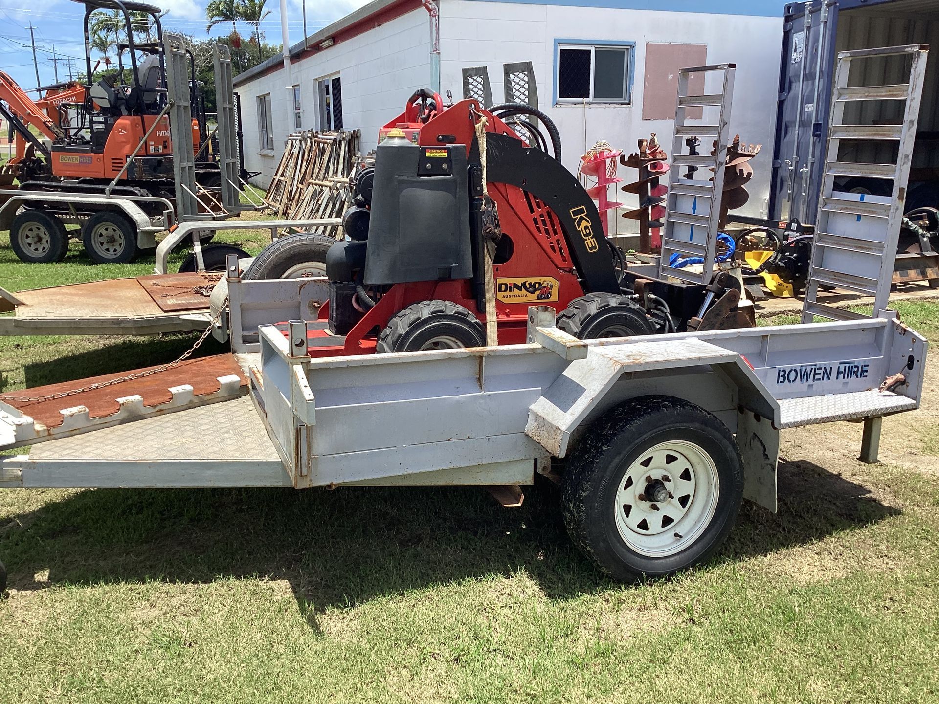 A Mini Excavator Bulldozer — Bowen Hire & Sales in Bowen, QLD