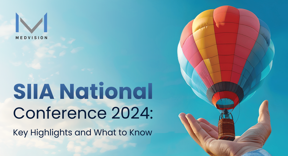 Hand holding a colorful hot air balloon symbolizing the SIIA National Conference 2024