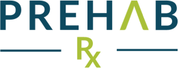 A logo for a company called prehab rx