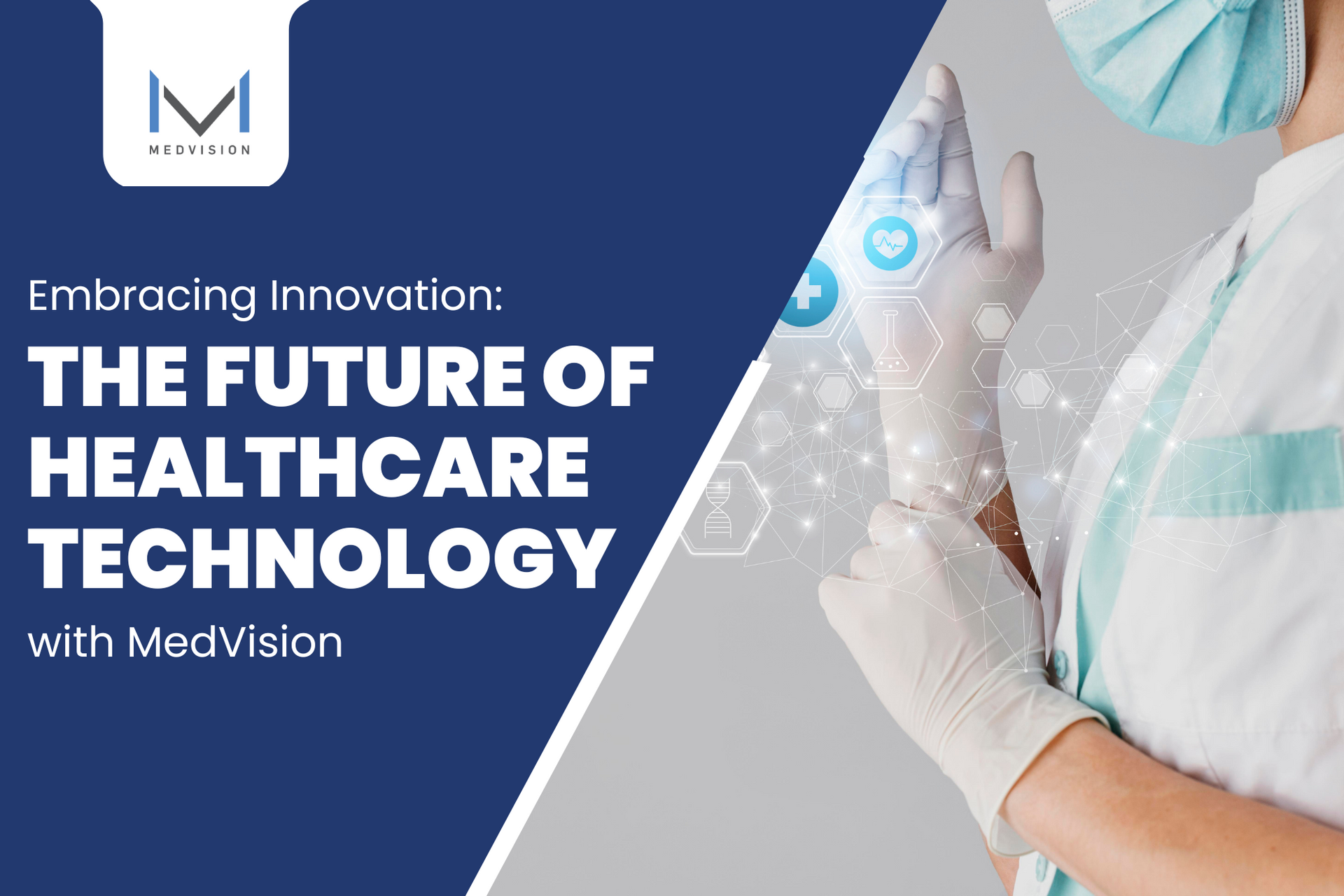 A healthcare provider uses innovative healthcare solutions to assess their patient’s condition.