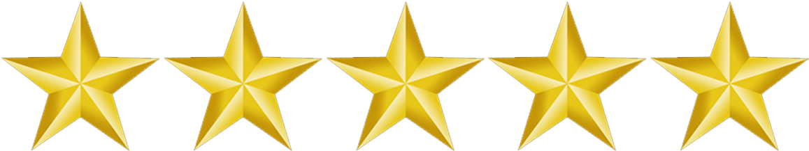 a row of gold stars on a white background .