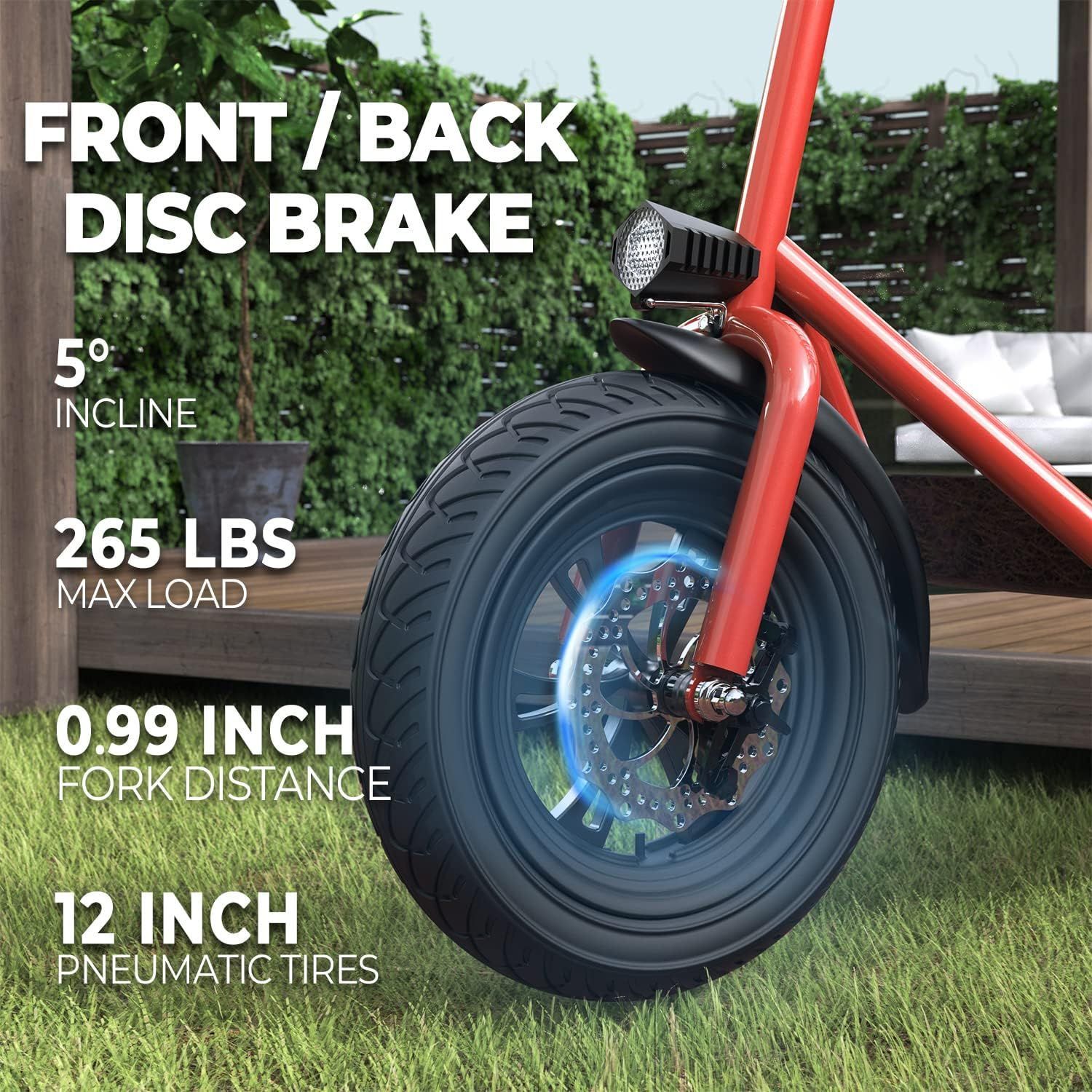 450 COMMUTER ADULT ELECTRIC SCOOTER DISC BRAKES