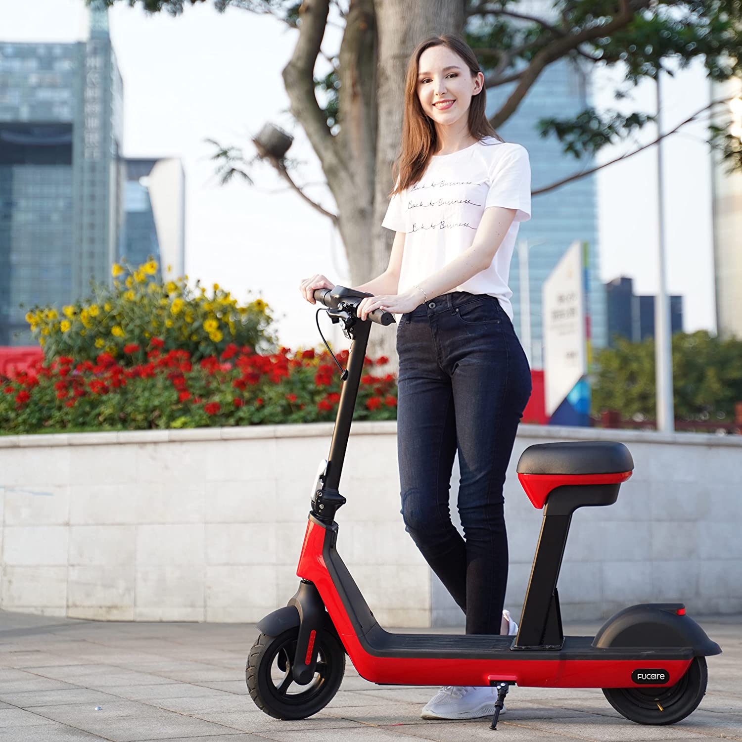 City 500 Electric Scooter Girl