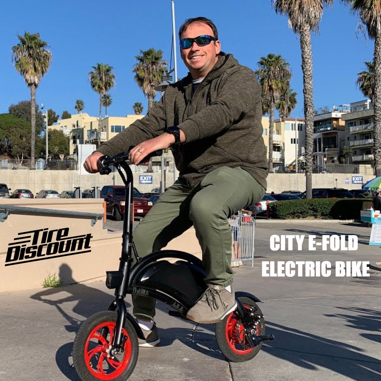 city E-FOLD electric bike riding