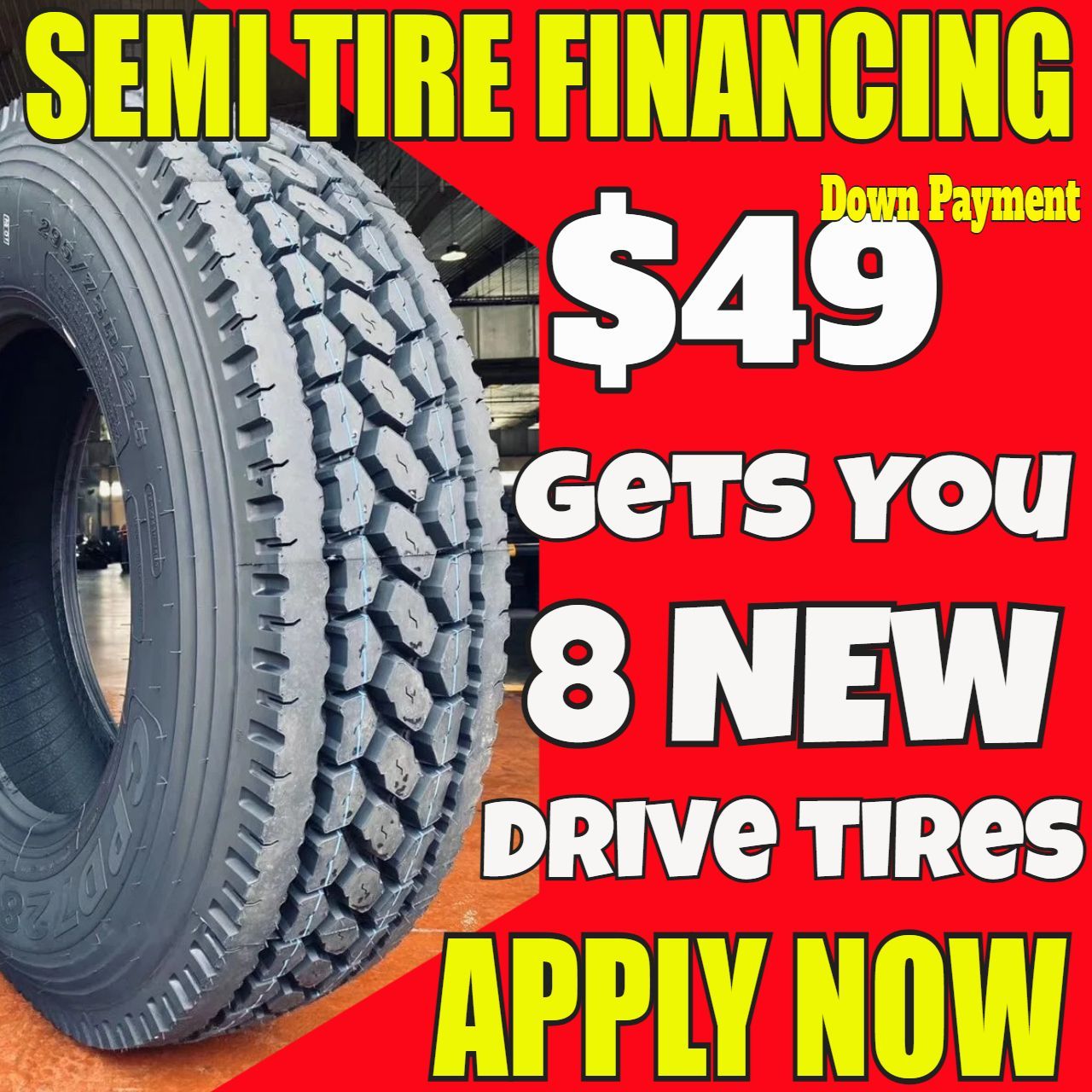 Commercial semi-truck tires Denver, CO. 18-wheeler Heavy-duty Big-Rig trucking tires at Denver, CO. Cheap tractor-trailer auto vehicle prices in Denver, CO