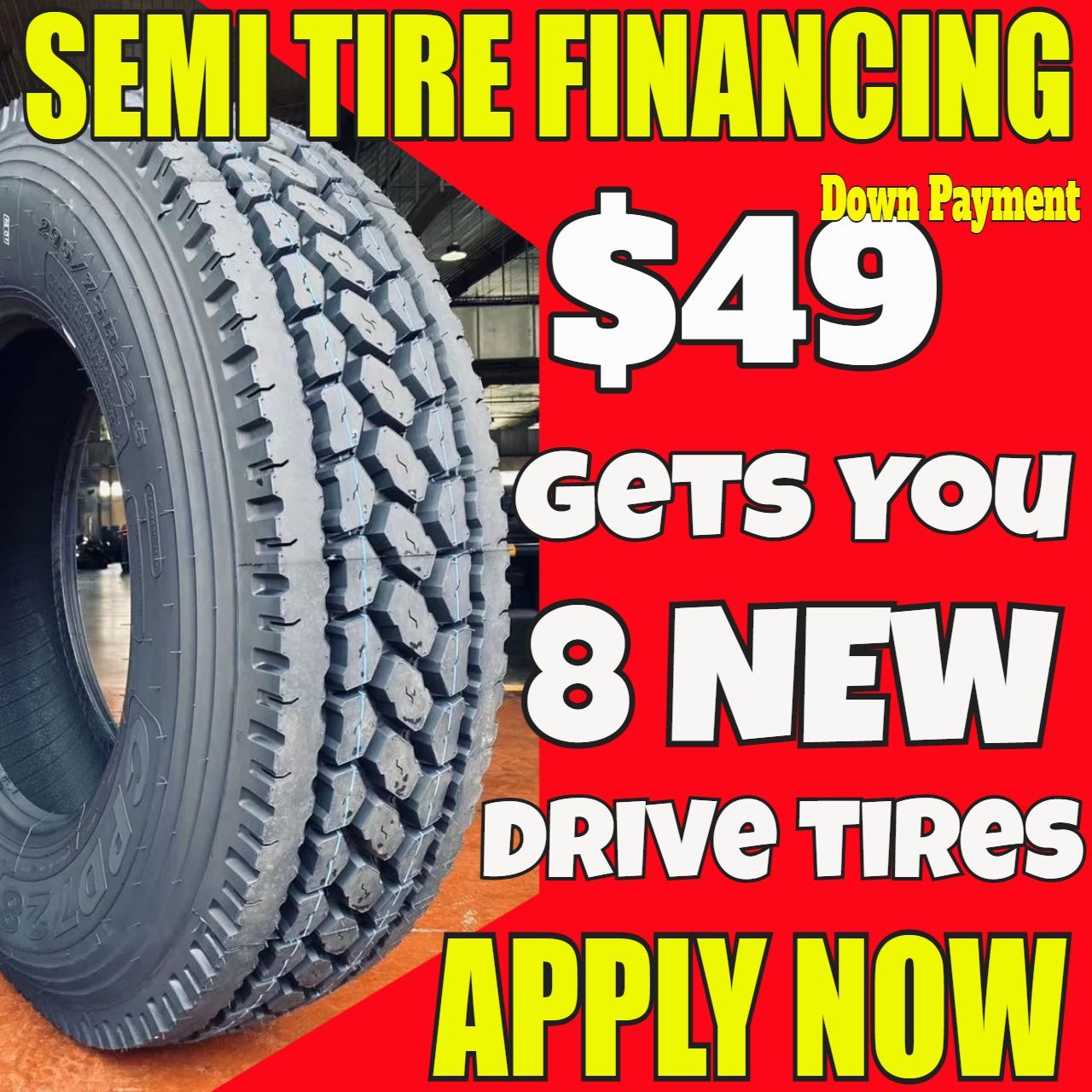 Commercial semi-truck tires Fredericksburg, VA. 18-wheeler Heavy-duty Big-Rig trucking tires at Fredericksburg, VA cheap tractor-trailer auto prices in Fredericksburg, VA