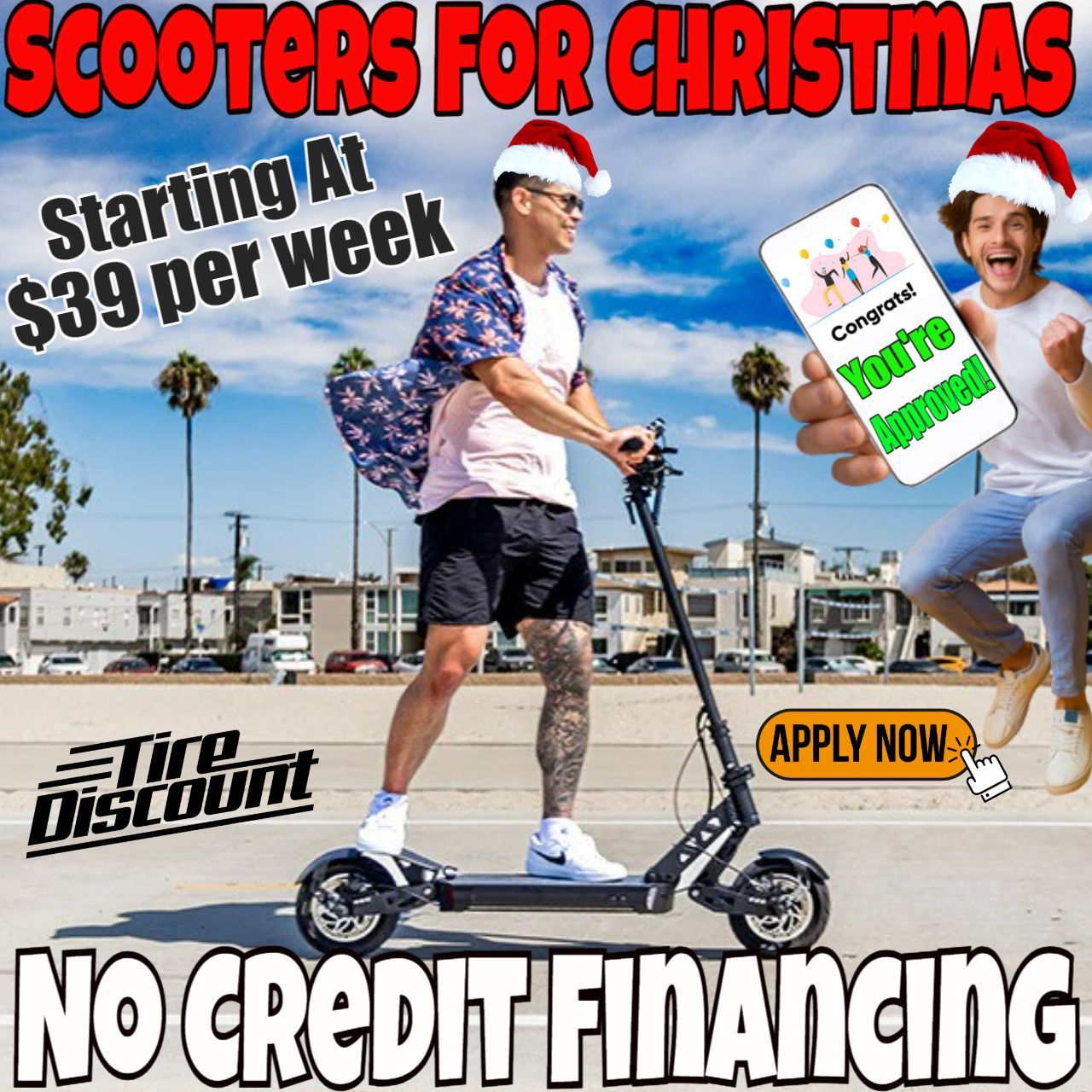 Scooters for christmas starting at $ 39 per week no credit financing