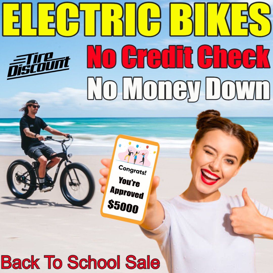 Electric bikes no credit score no money down