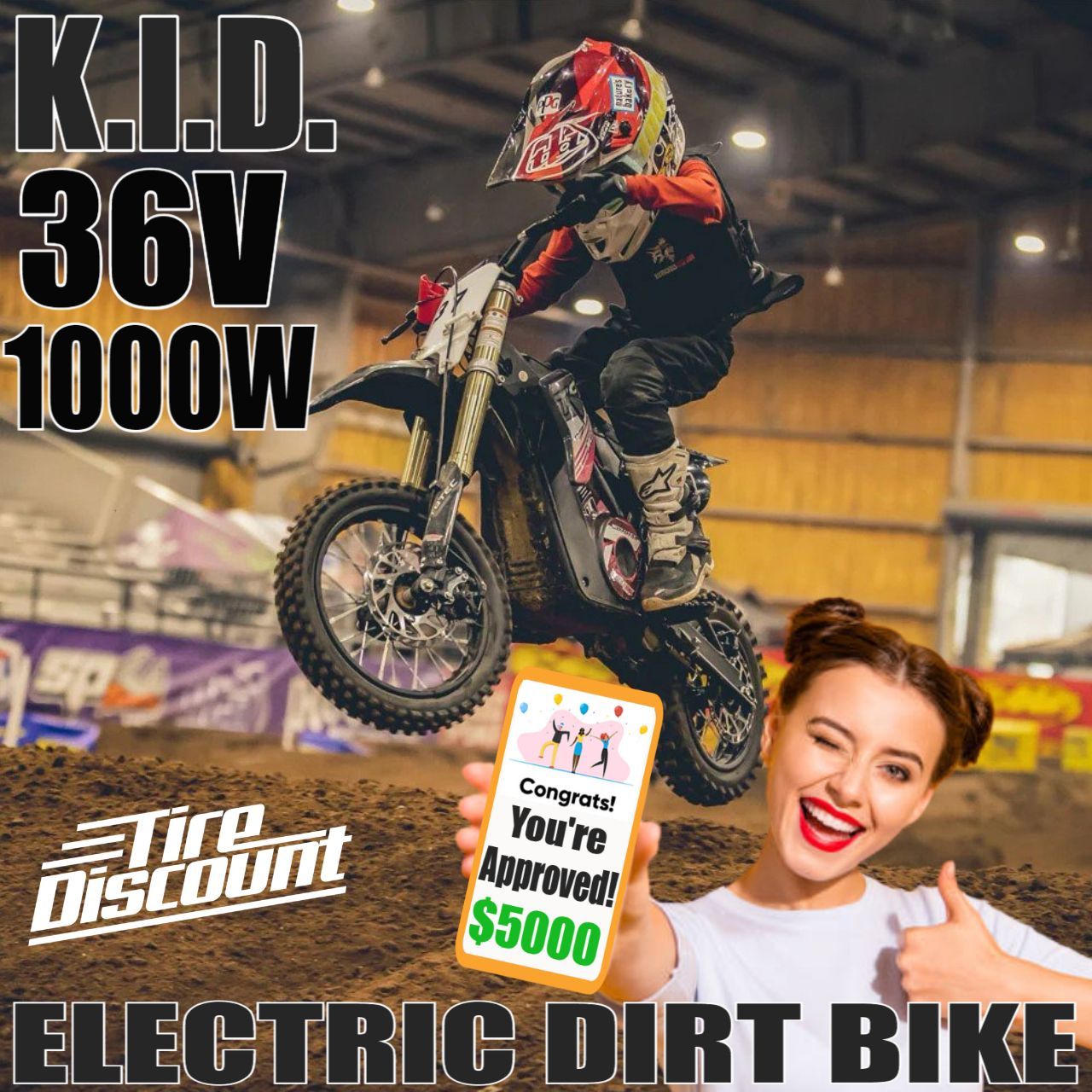 K.I.D. 24V ELECTRIC DIRT BIKE