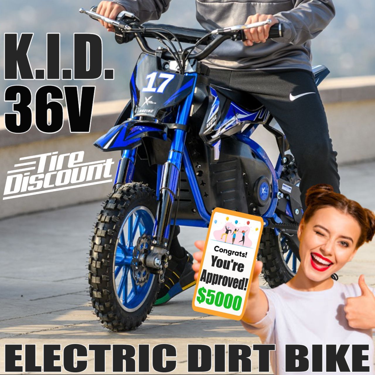 K.I.D. 24V ELECTRIC DIRT BIKE