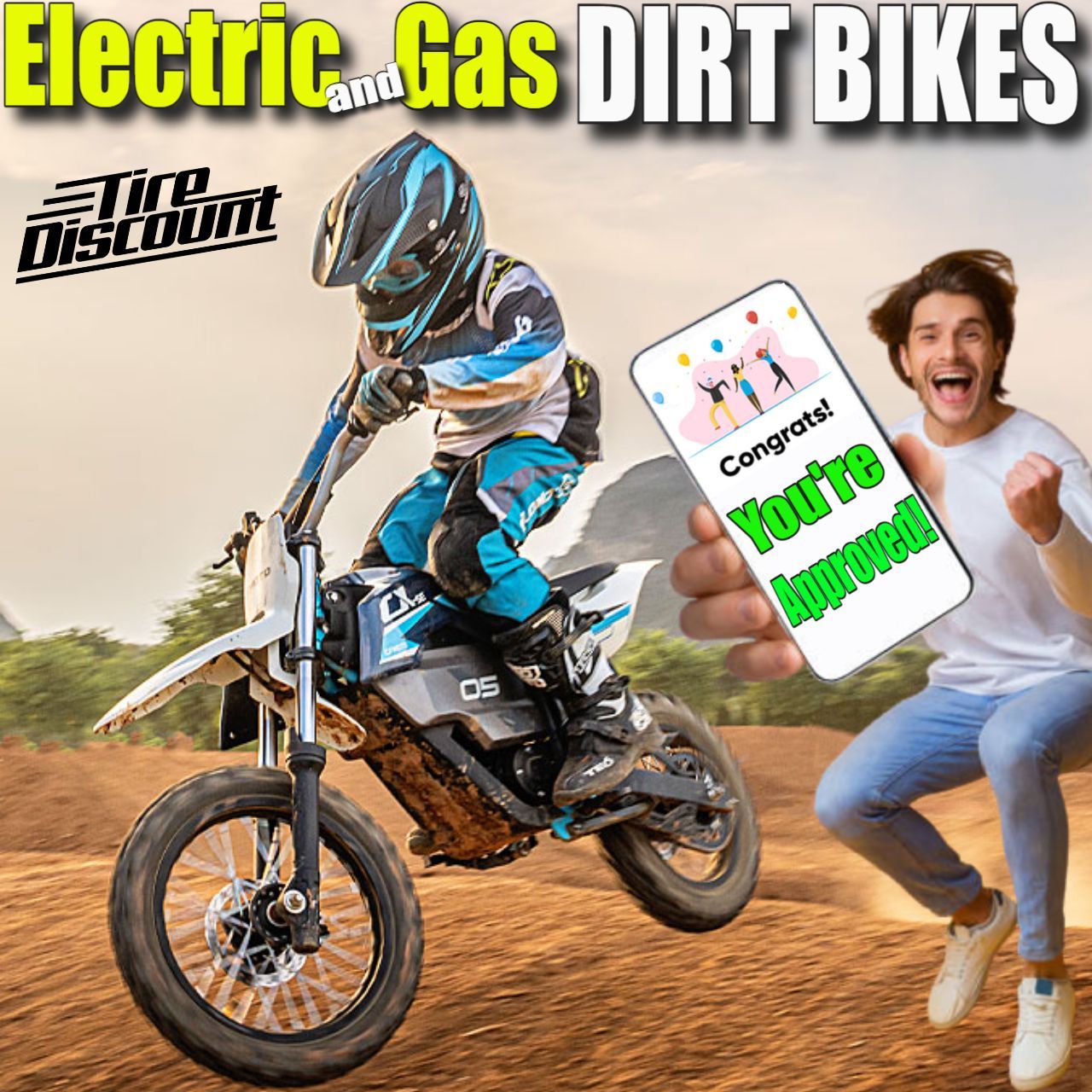 ELECTRIC and GAS DIRT BIKES NO CREDIT CHECK