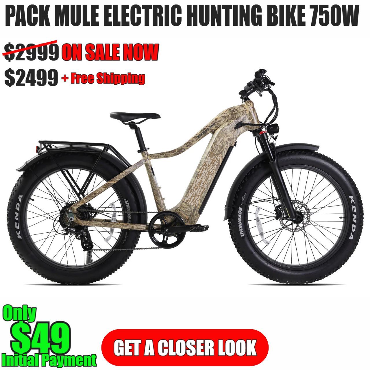 PACK MULE ELECTRIC HUNTING BIKE