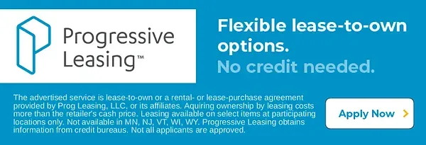 Progressive Leasing apply now button for tire discount