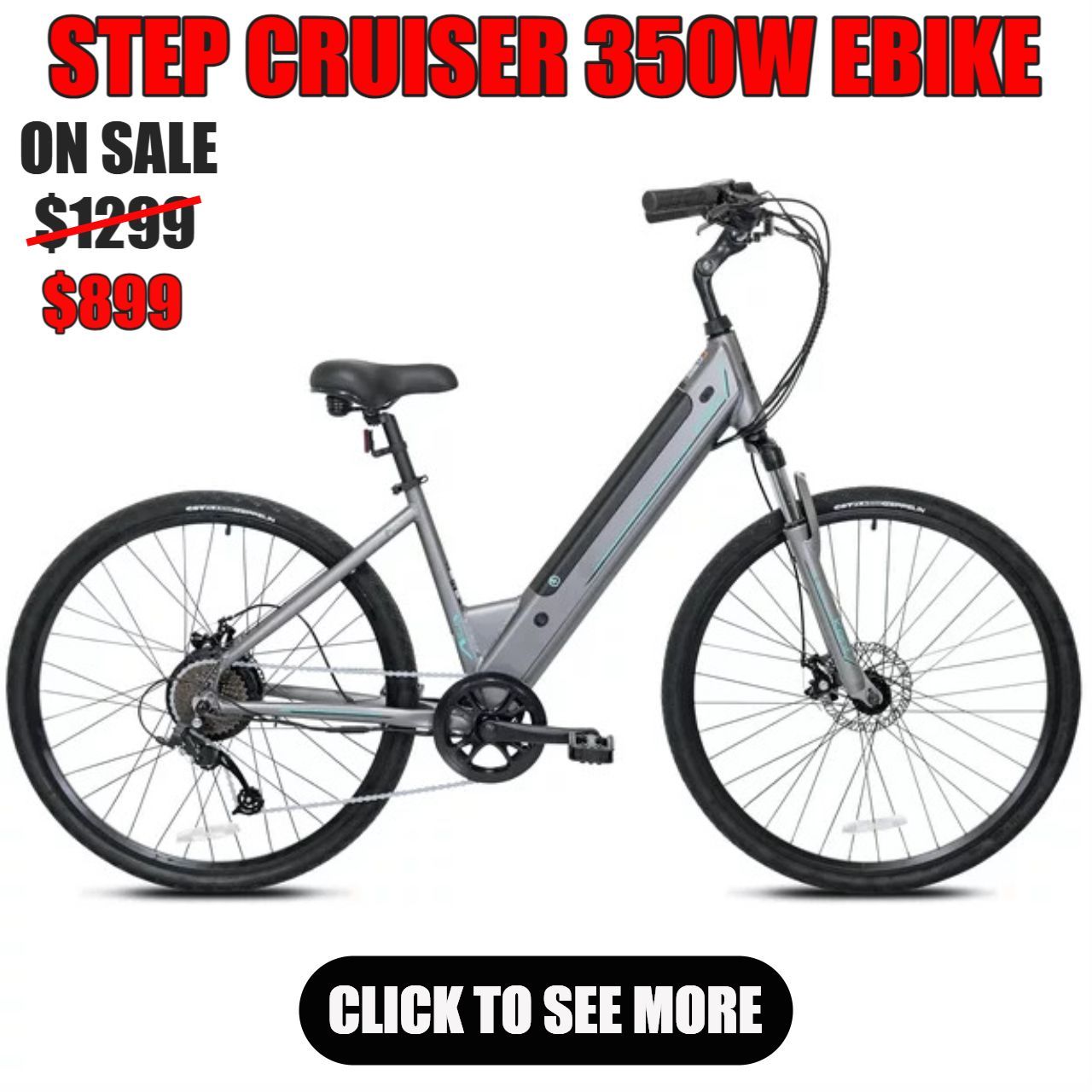 STEP CRUISER 350W ELECTRIC BIKE