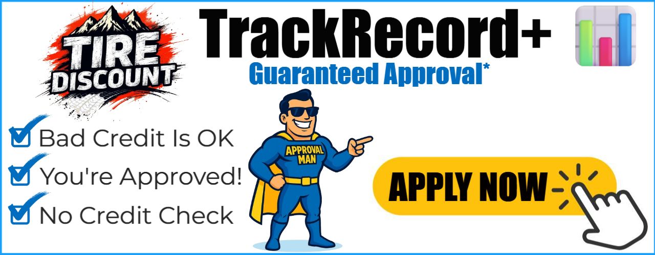 Advertisement for Tire Discount: superhero pointing at 