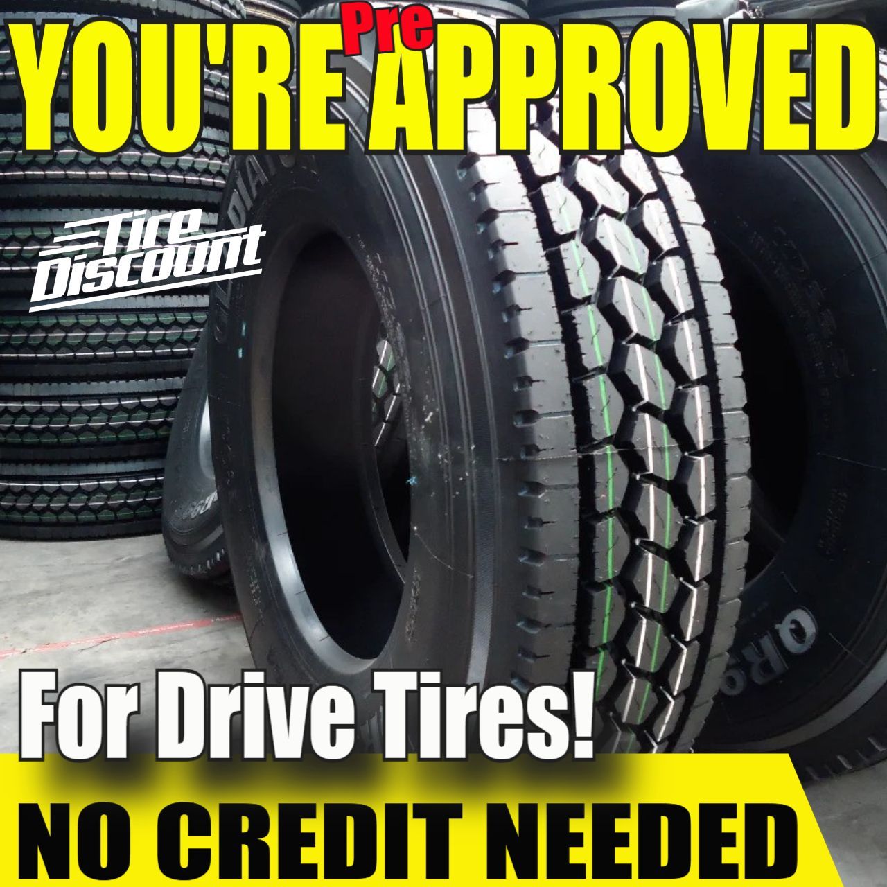 you 're approved for drive tires no credit needed