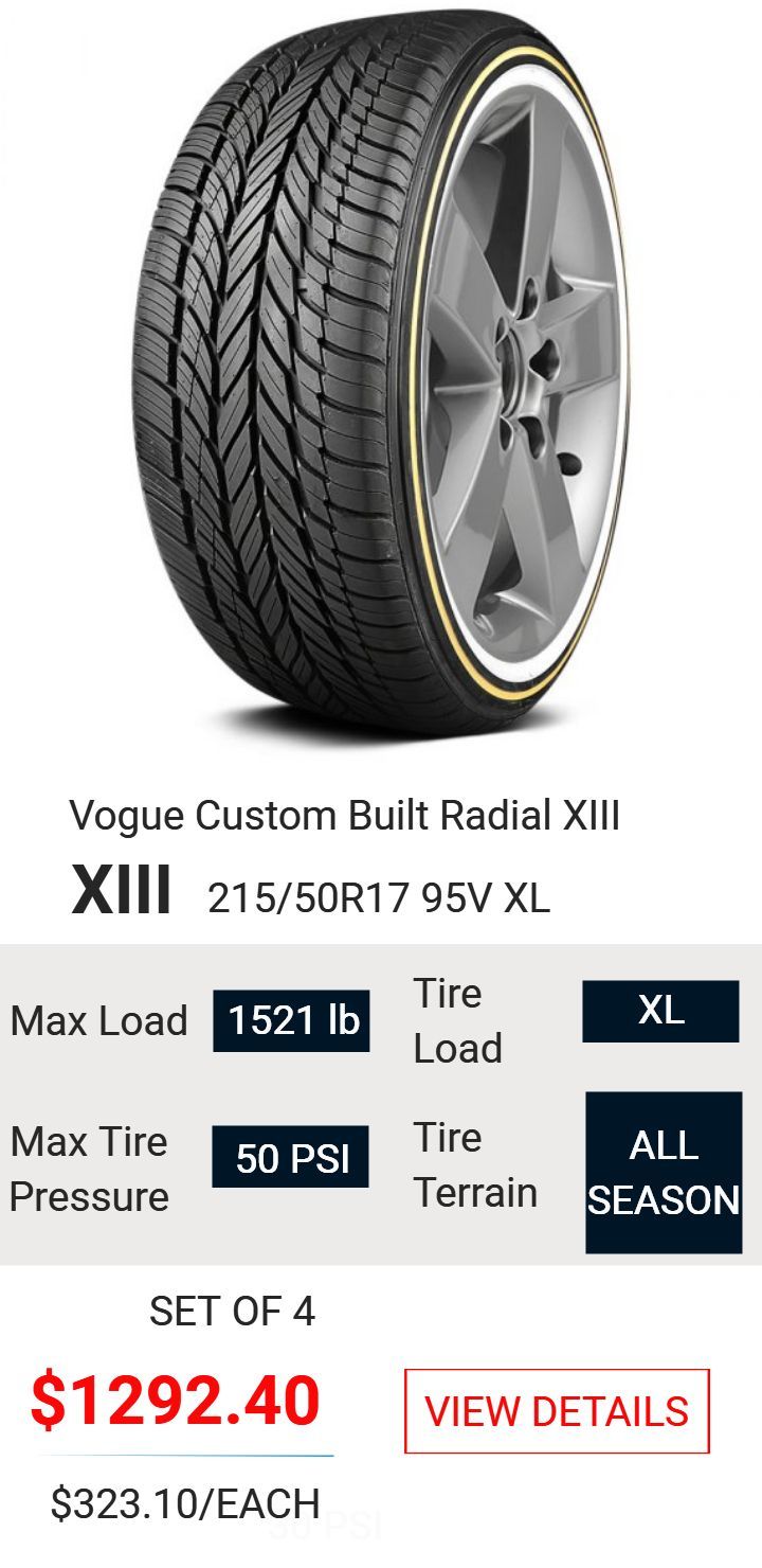 Vogue Custom Built Radial XIII 215/50R17