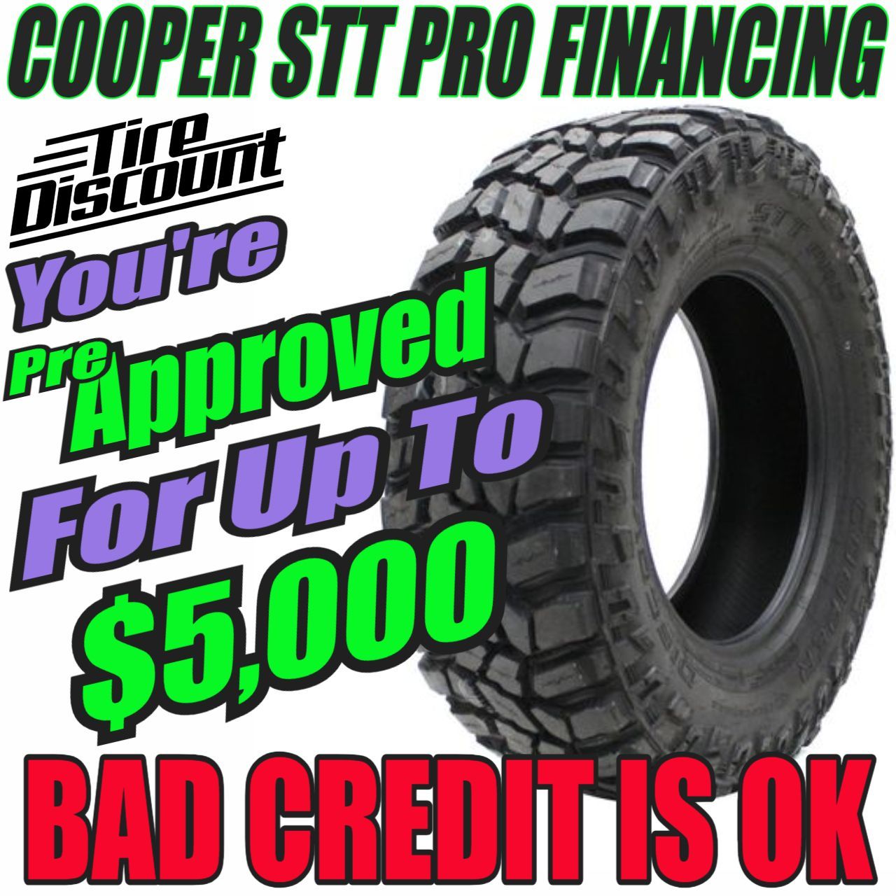 a cooper stt pro financing ad that says bad credit is ok