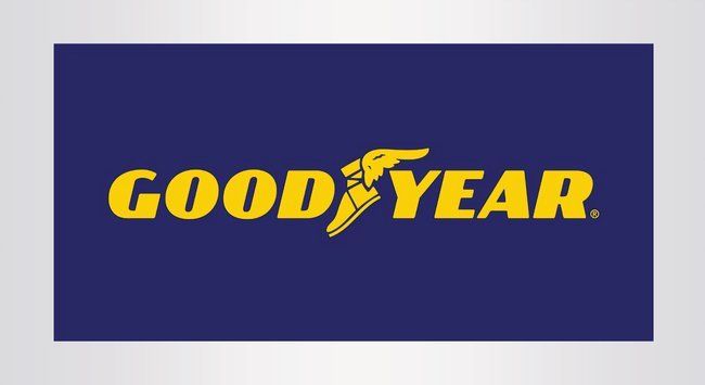 a good year logo on a blue background