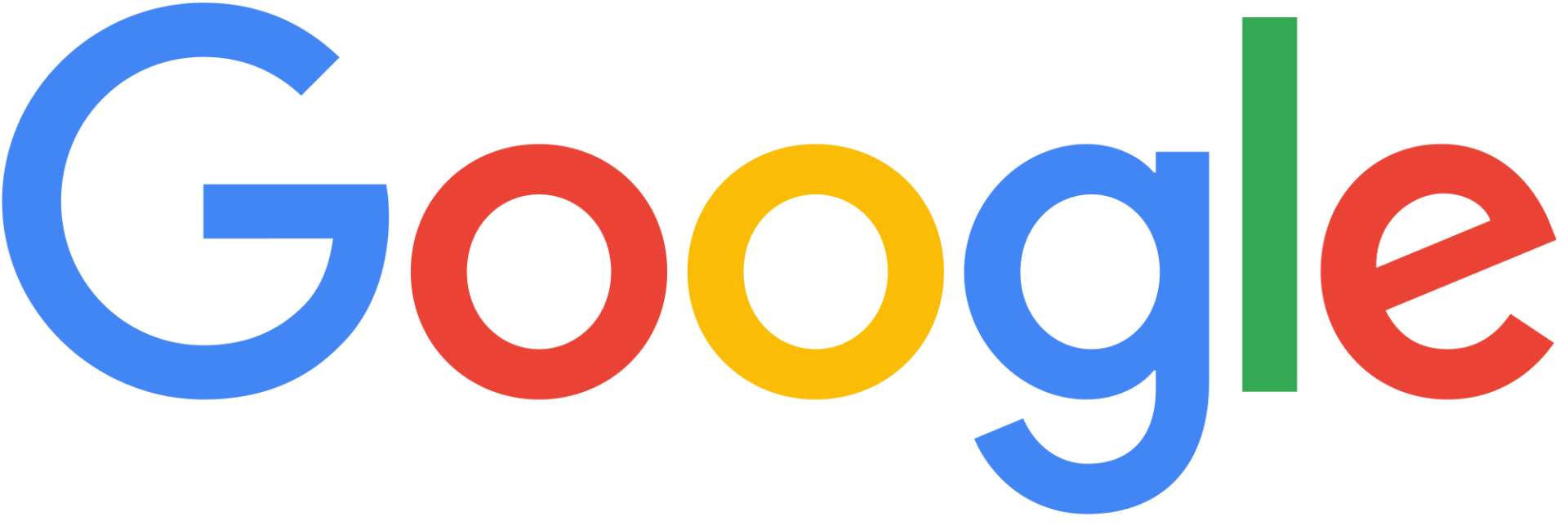 Google logo in multicolored letters on a white background