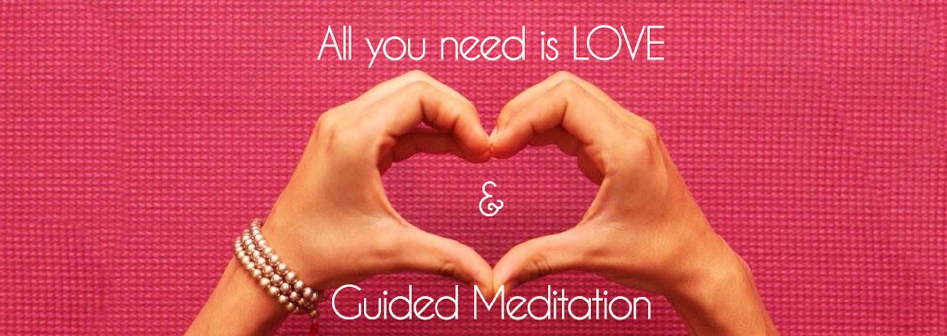 Guided Meditation is a tool that makes it easier to receive the love you're given