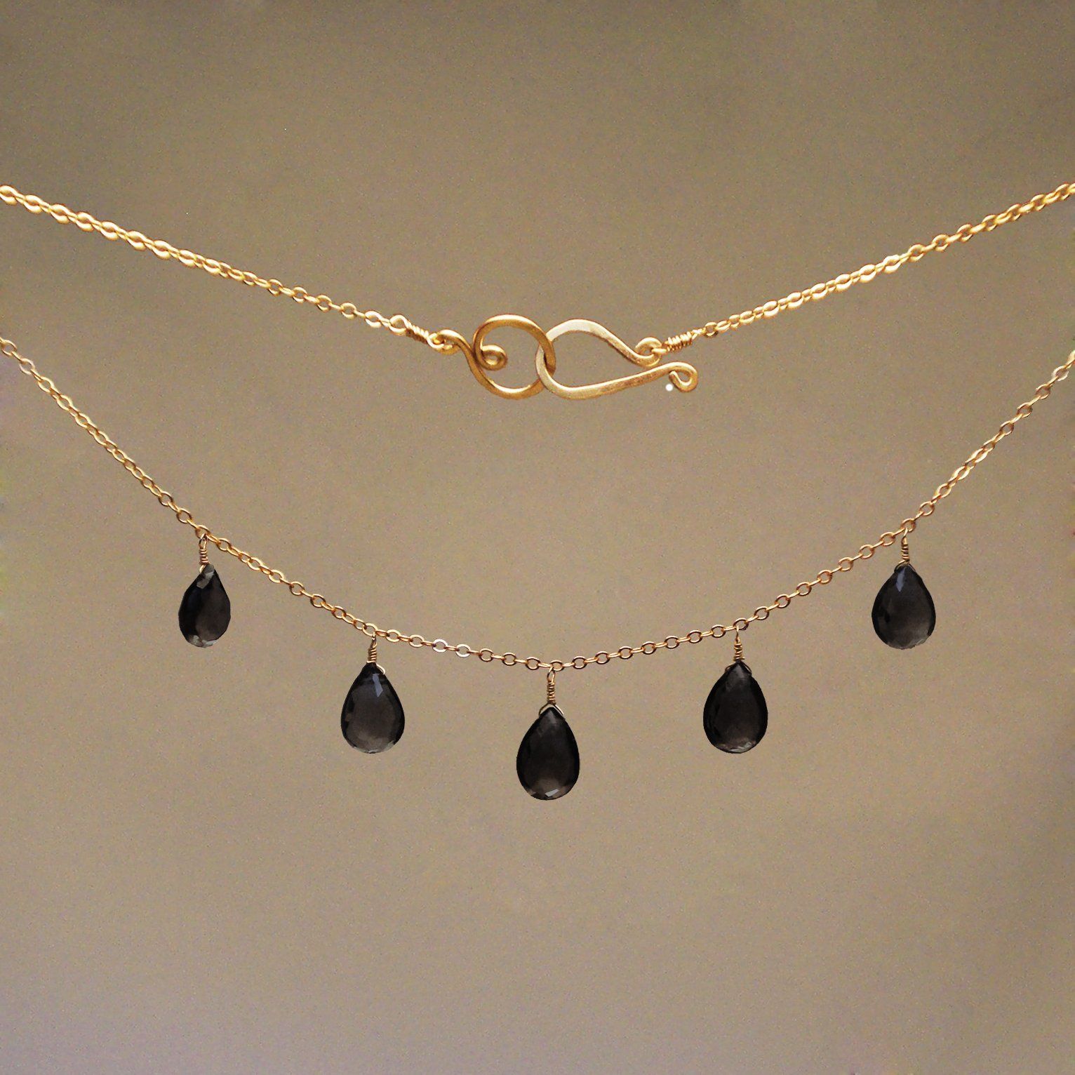 Spinel Gem Drop Necklace