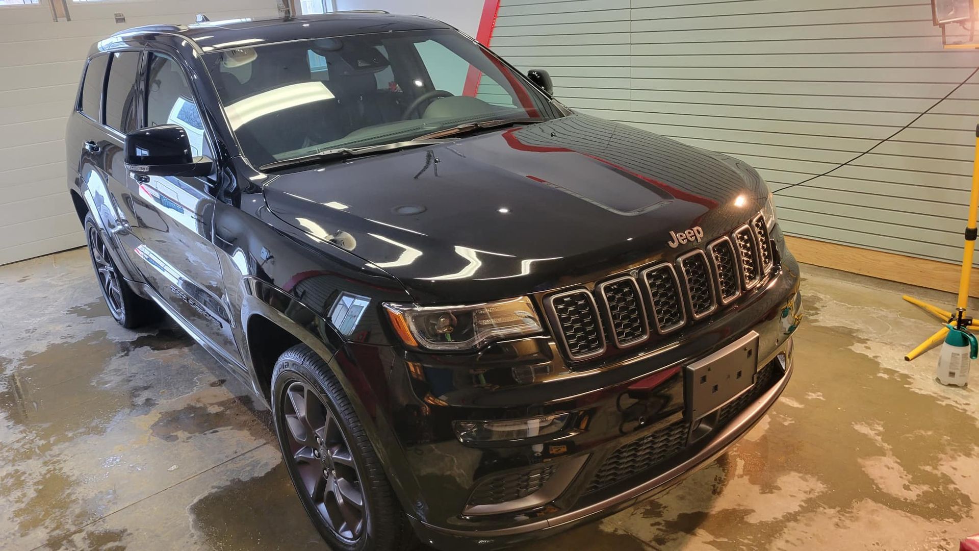 An SUV that had been worked on by Auto Haven.