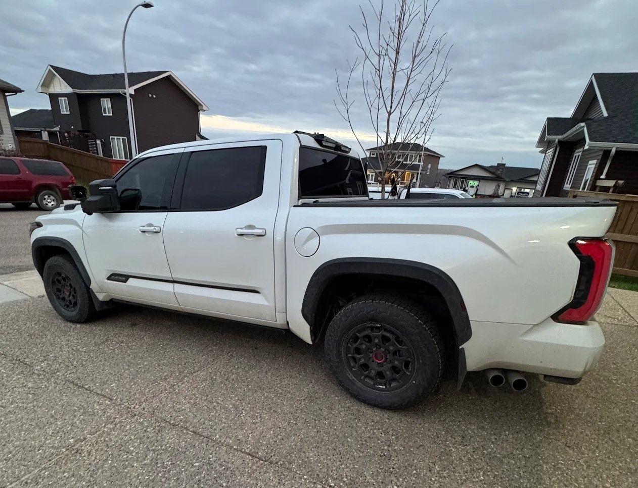 A beautiful truck with new window tint.