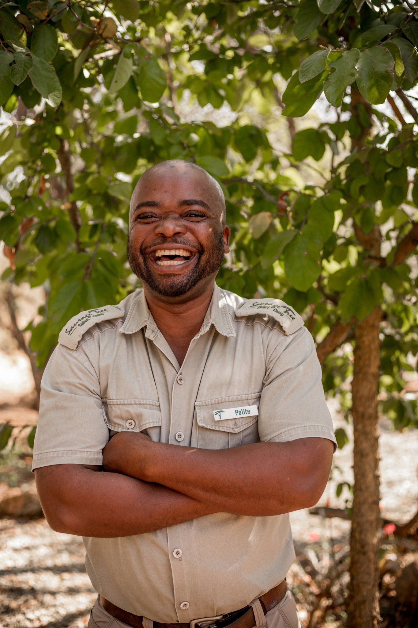 a man with a name tag that says peter on it