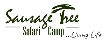 a logo for sausage tree safari camp living life