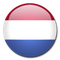 a button with a red white and blue flag on it