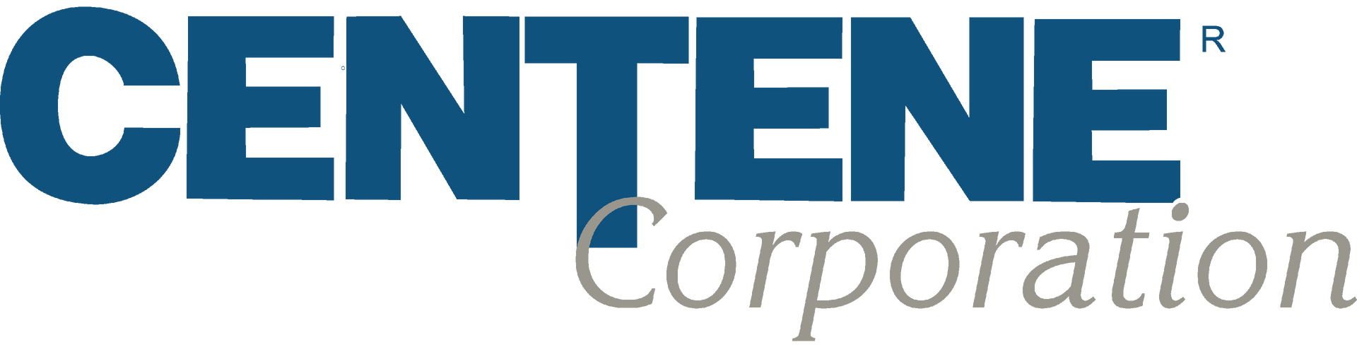 Centene Corporation logo in dark blue and gray.