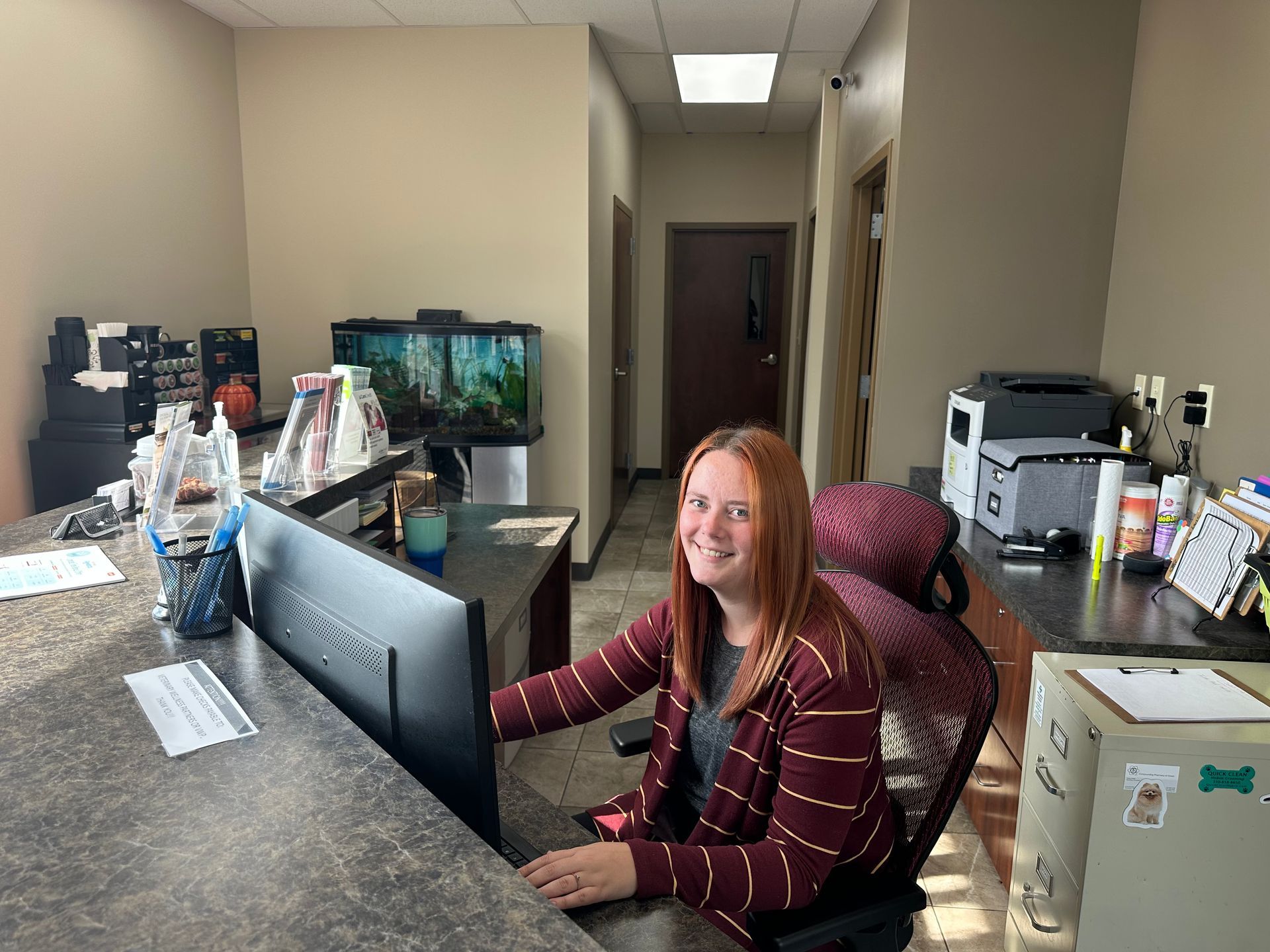 Kelsey at canal fulton jackson vet clinic