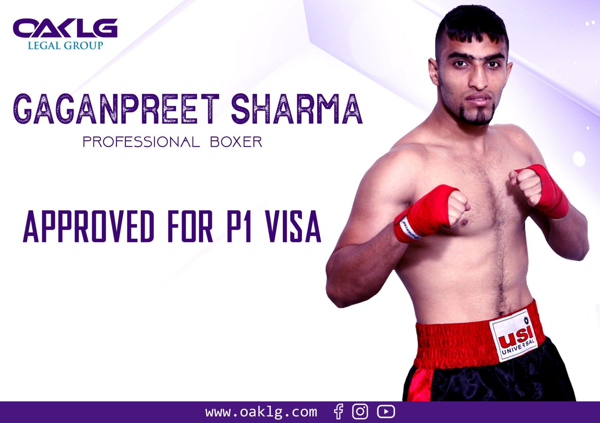 P-1A visa for world-class boxer Gaganpreet Sharma