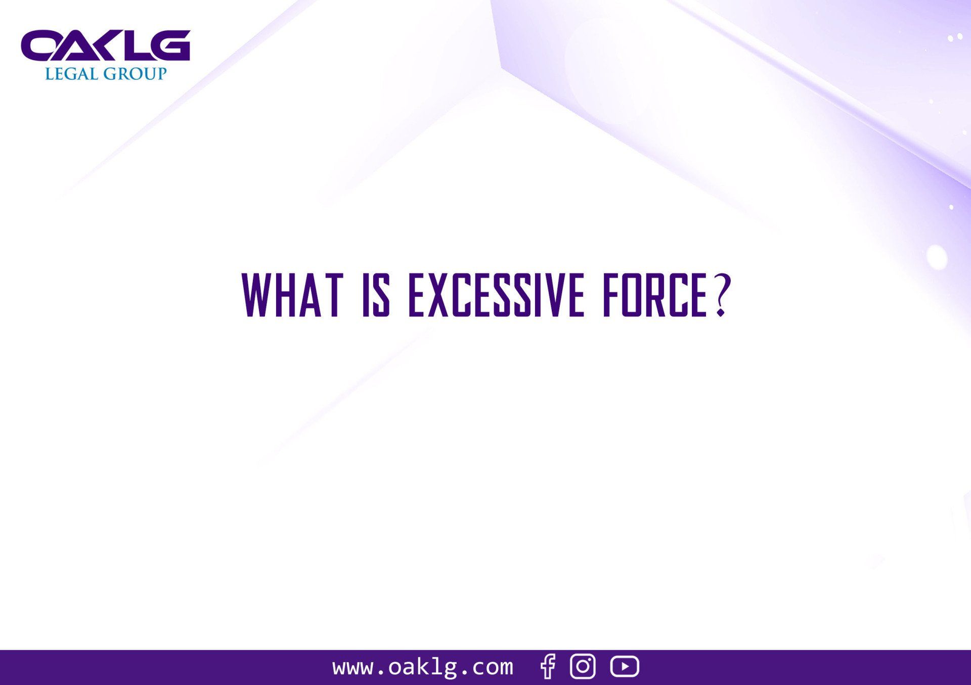 Excessive Force Defined