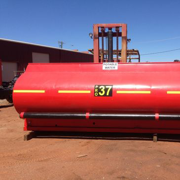 A red tank with the number 37 on it