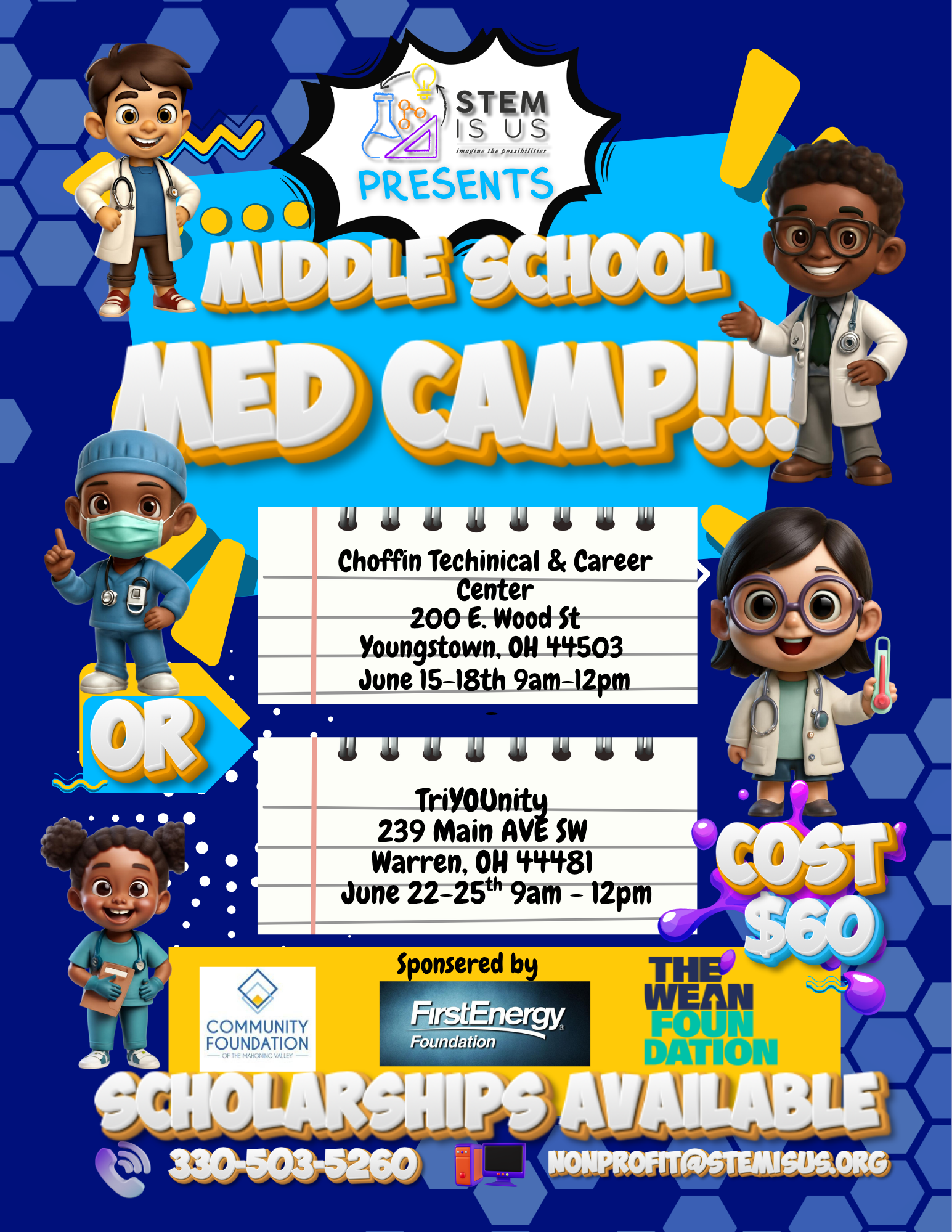 STEM Medical camp Middle school PA Pennsylvania